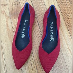 Red Pointed Rothy’s / Size 7 / EU 37.5